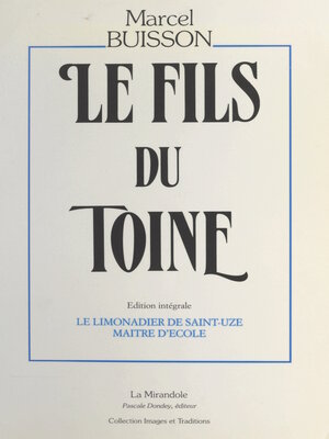 cover image of Le fils du Toine